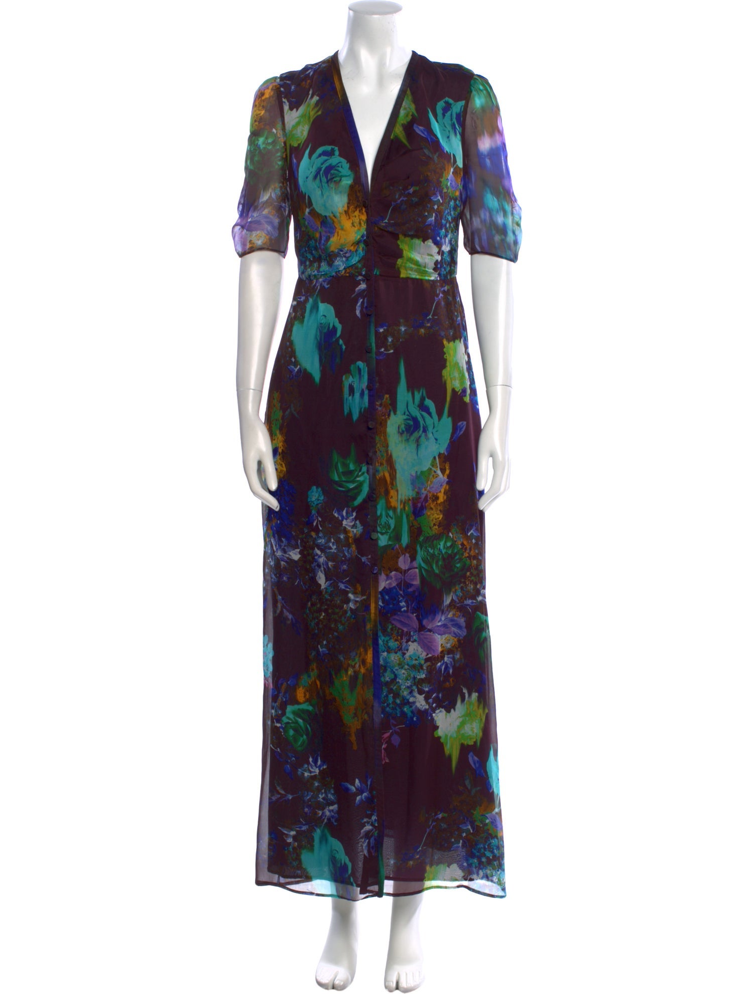 Mason Floral Print Long Dress