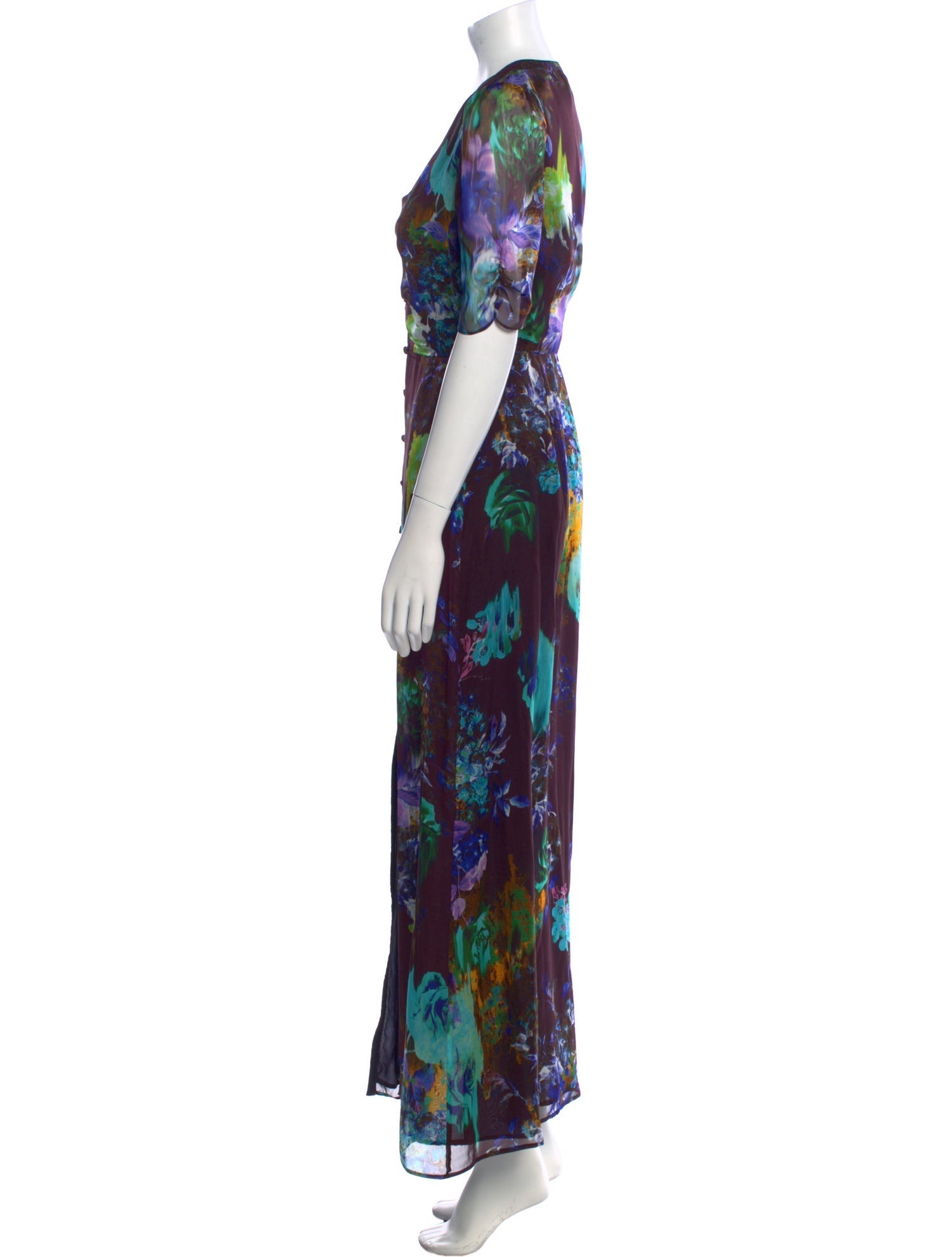Mason Floral Print Long Dress