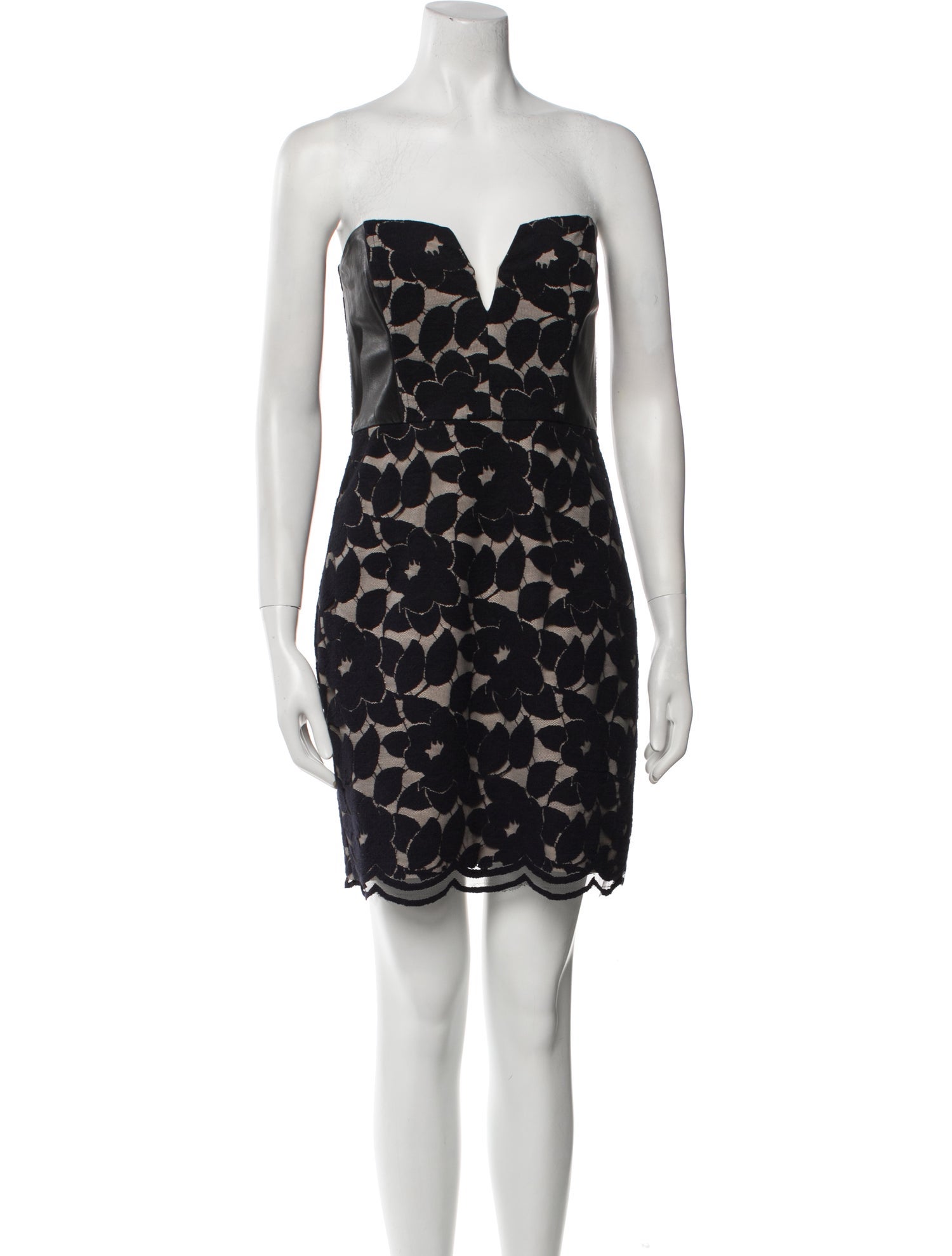 Mason Lace Pattern Mini Dress