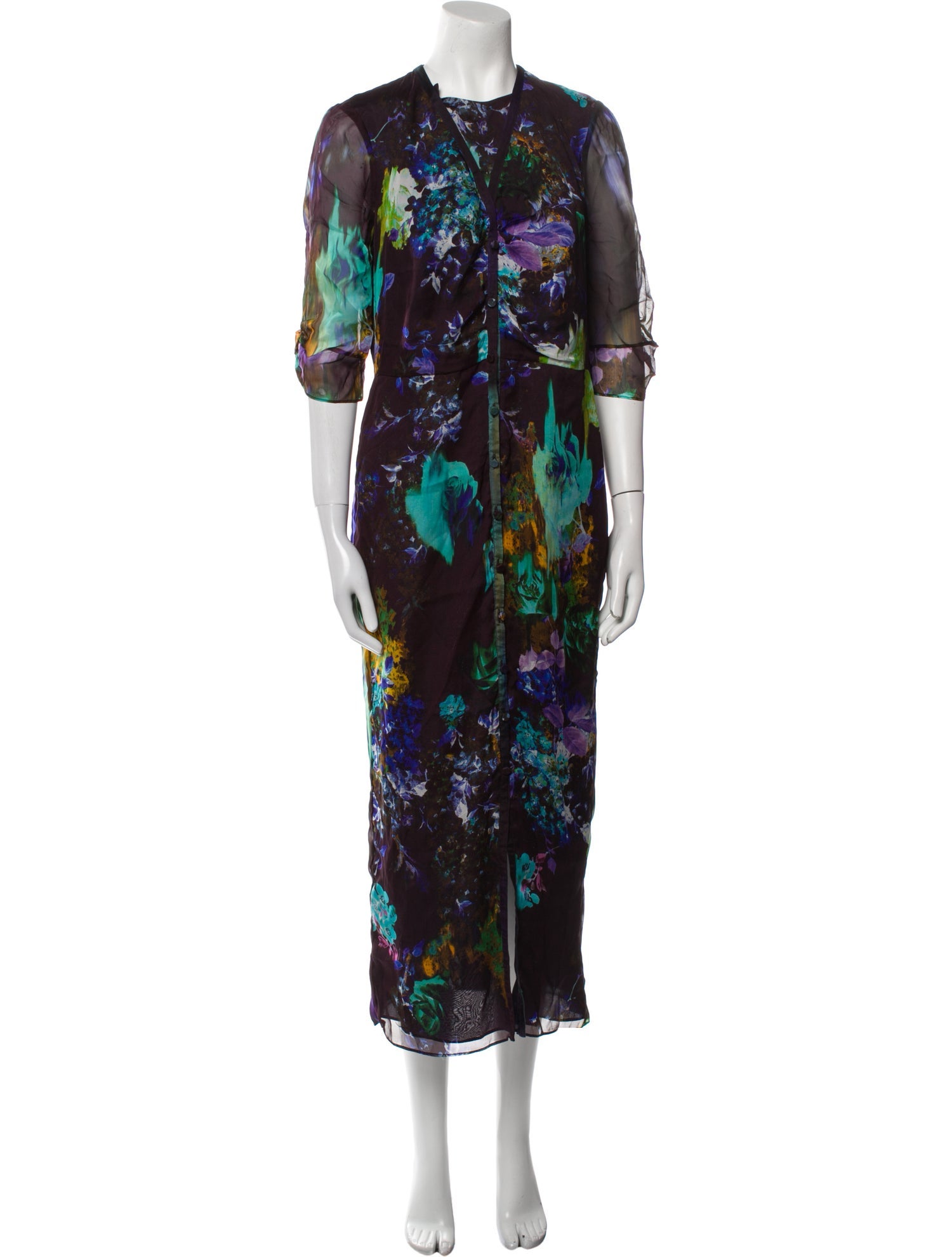 Mason Floral Print Long Dress