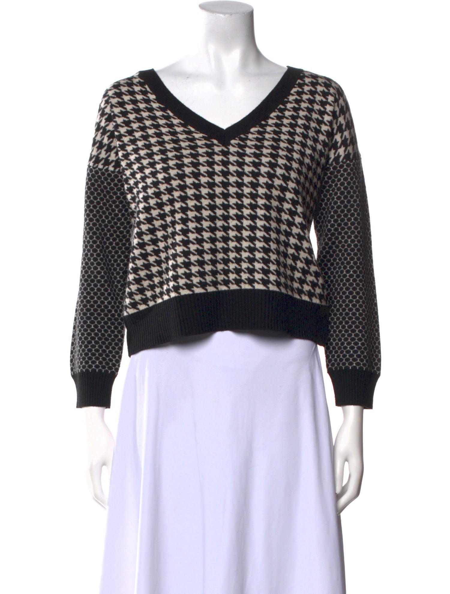 Mason Printed V-Neck Sweater