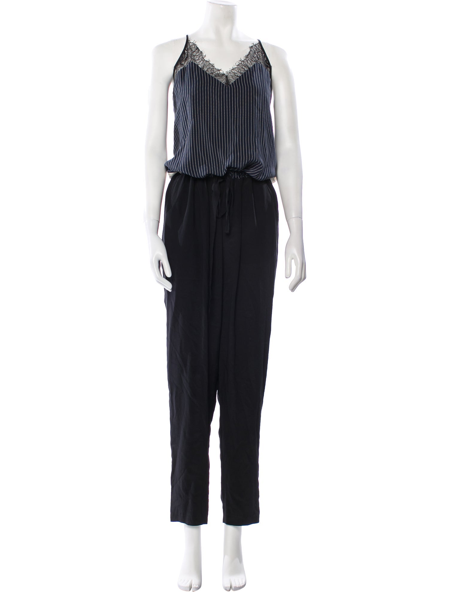 Mason Silk Striped Jumpsuit