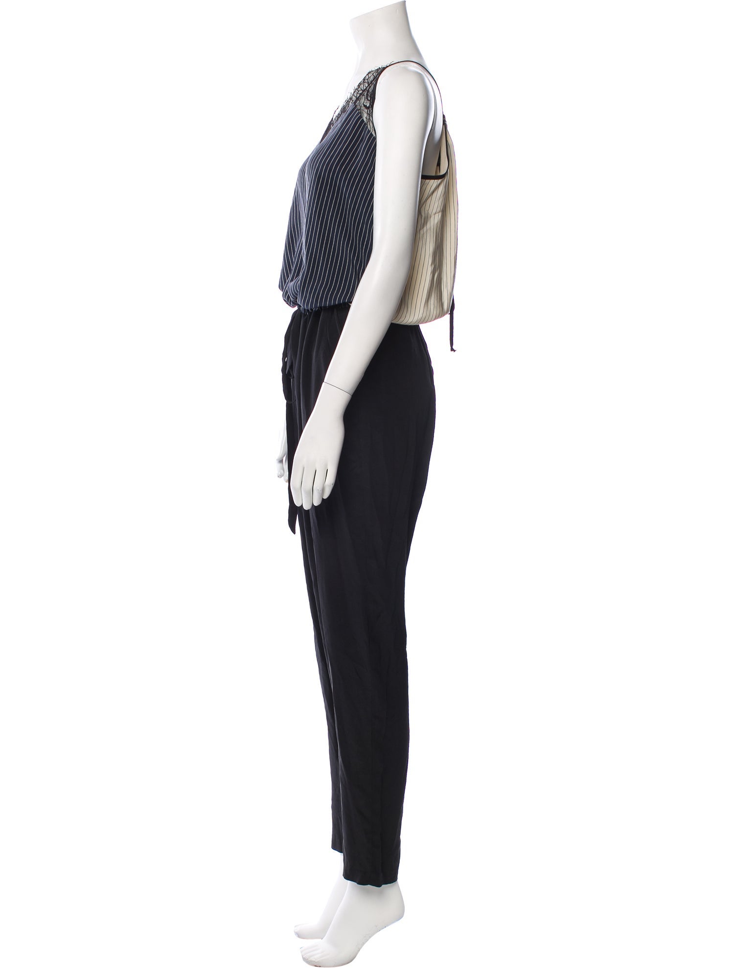 Mason Silk Striped Jumpsuit