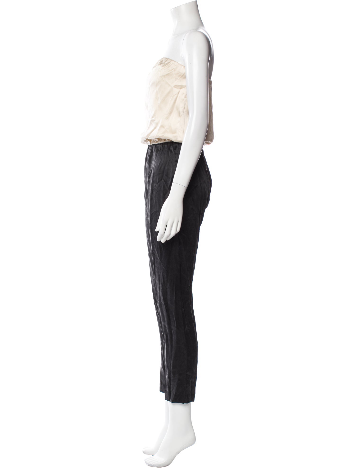 Mason Colorblock Pattern Strapless Jumpsuit