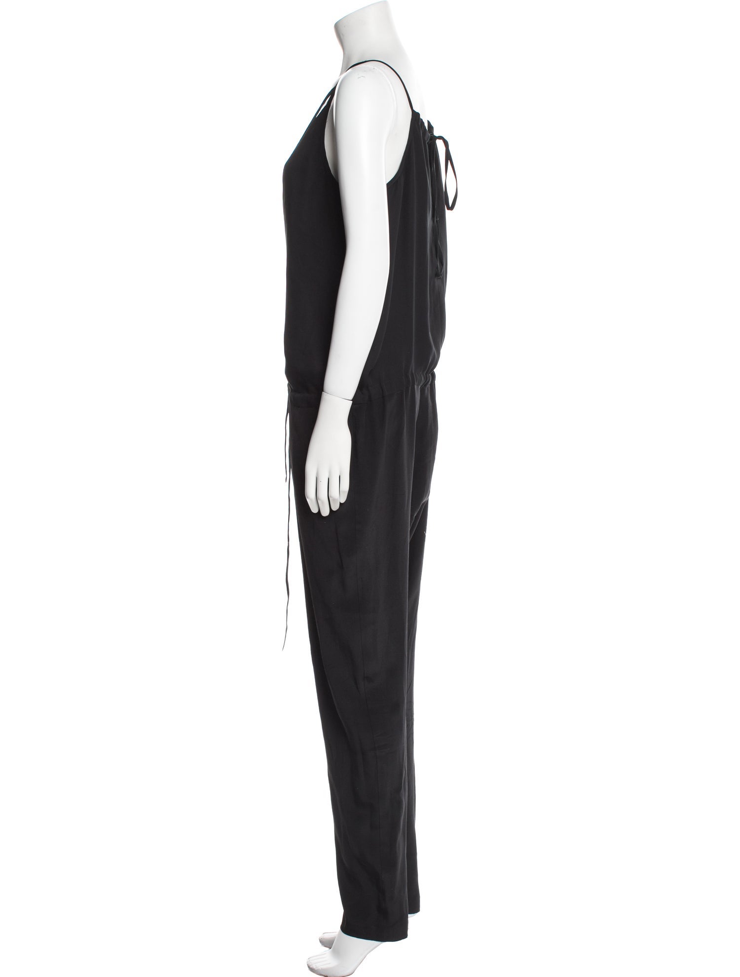 Mason Silk Plunge Neckline Jumpsuit