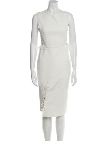 Mason Dresses Crew Neck Midi Length Dress US 2 | XS