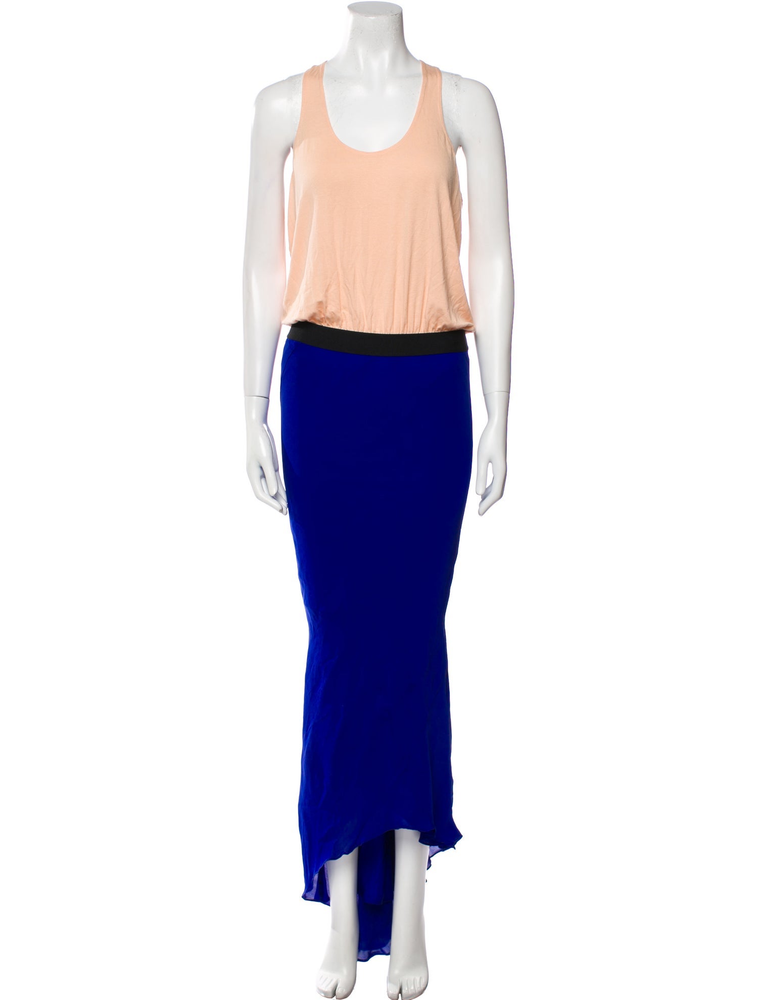 Mason Colorblock Pattern Long Dress