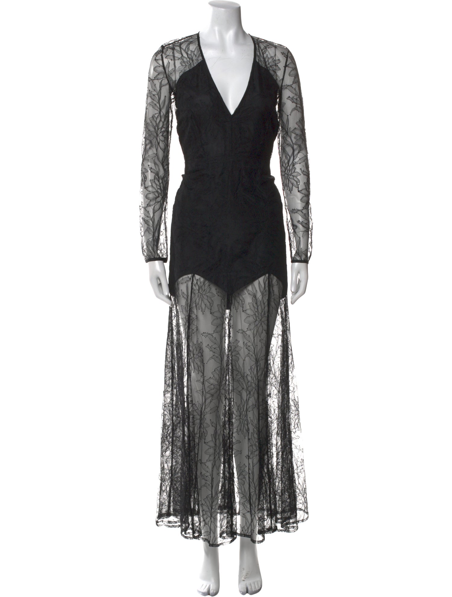 Mason Lace Pattern Long Dress