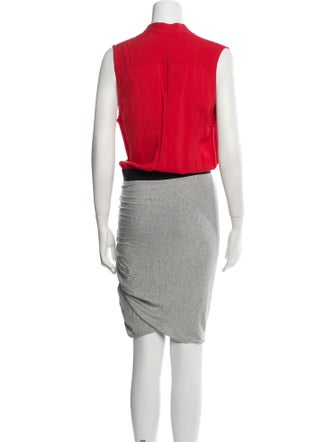 Mason V-Neck Knee-Length Dress