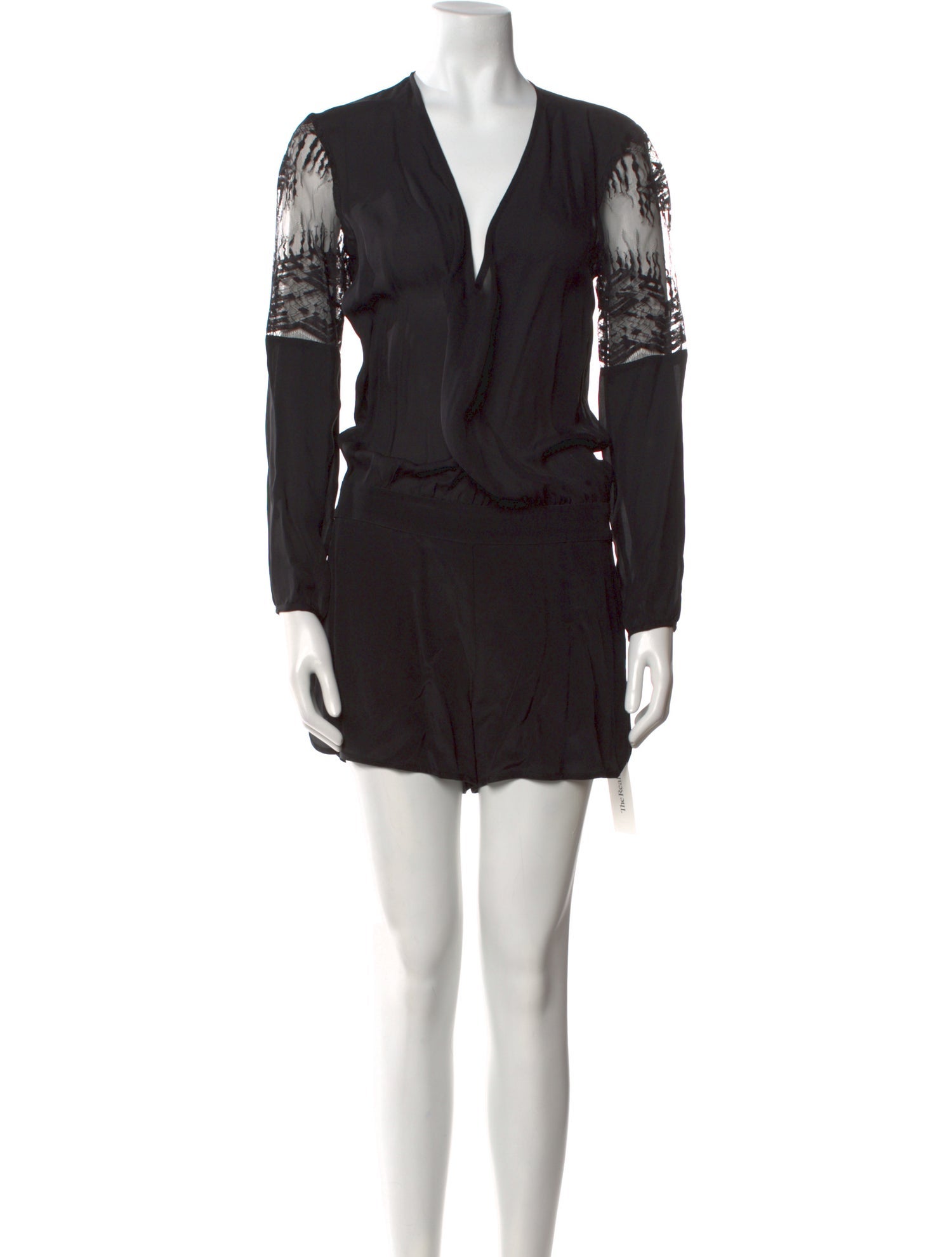 Mason Silk Plunge Neckline Romper w/ Tags