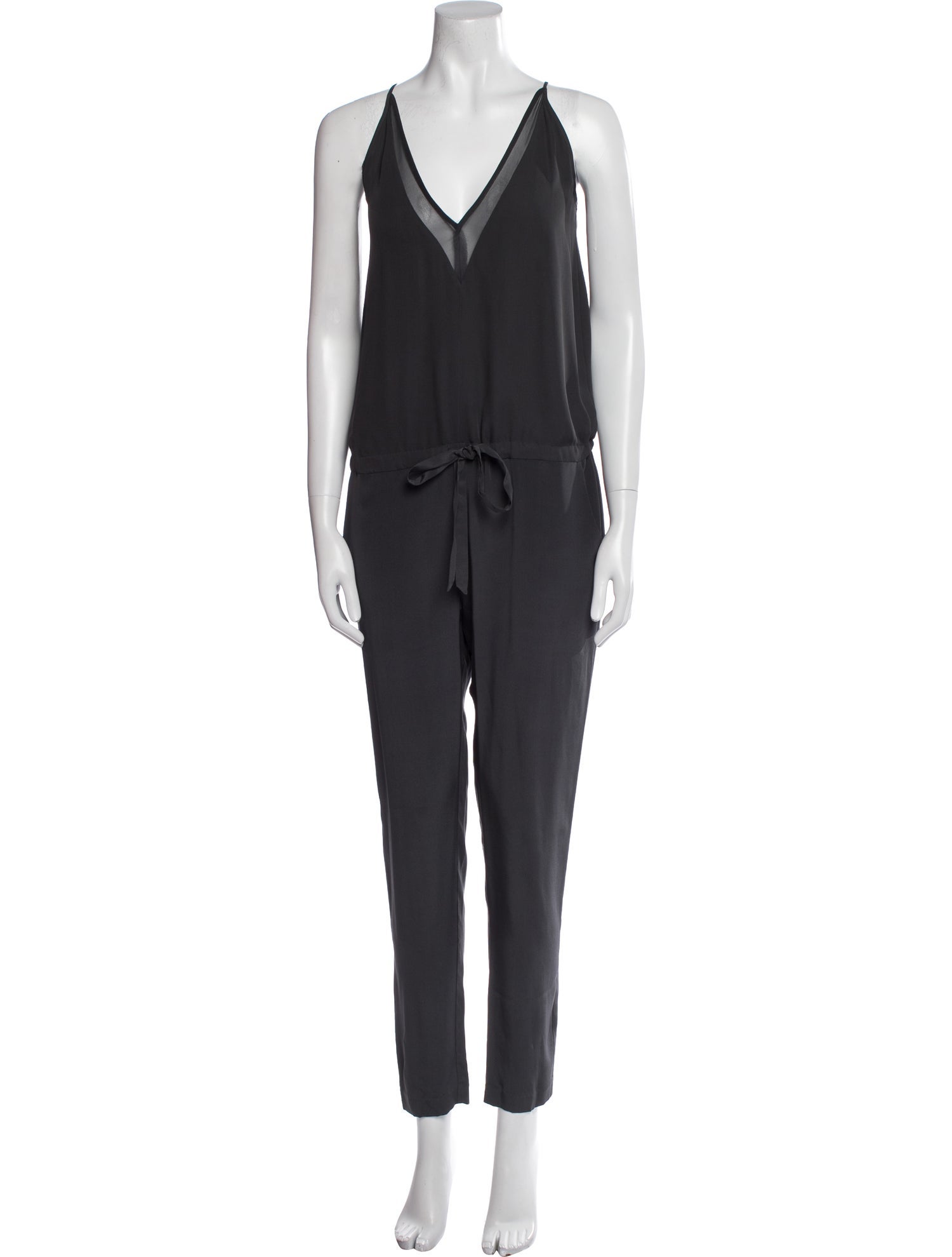 Mason Silk V-Neck Jumpsuit