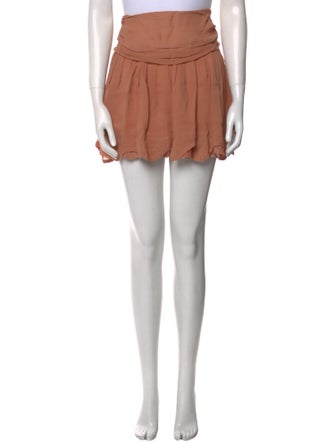 Maria Stanley Ruffle Embellishment Mini Skirt