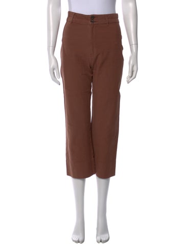 Pre-owned Maria Stanley Wide Leg Pants In Brown