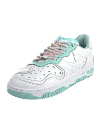 MSCHF Leather Colorblock Pattern Sneakers