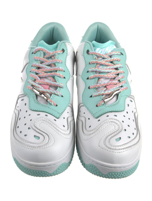 MSCHF Leather Colorblock Pattern Sneakers