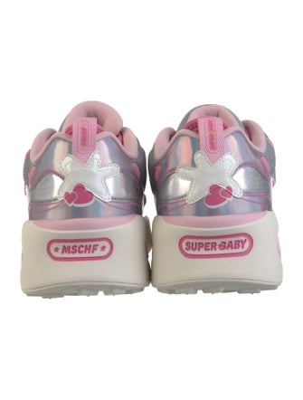 MSCHF Leather Printed Chunky Sneakers