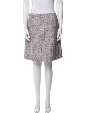 Maison Common Tweed Pattern Knee-Length Skirt