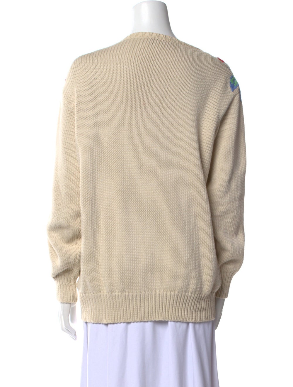 Maison Common Pullover Neutrals Printed Embroider… - image 3
