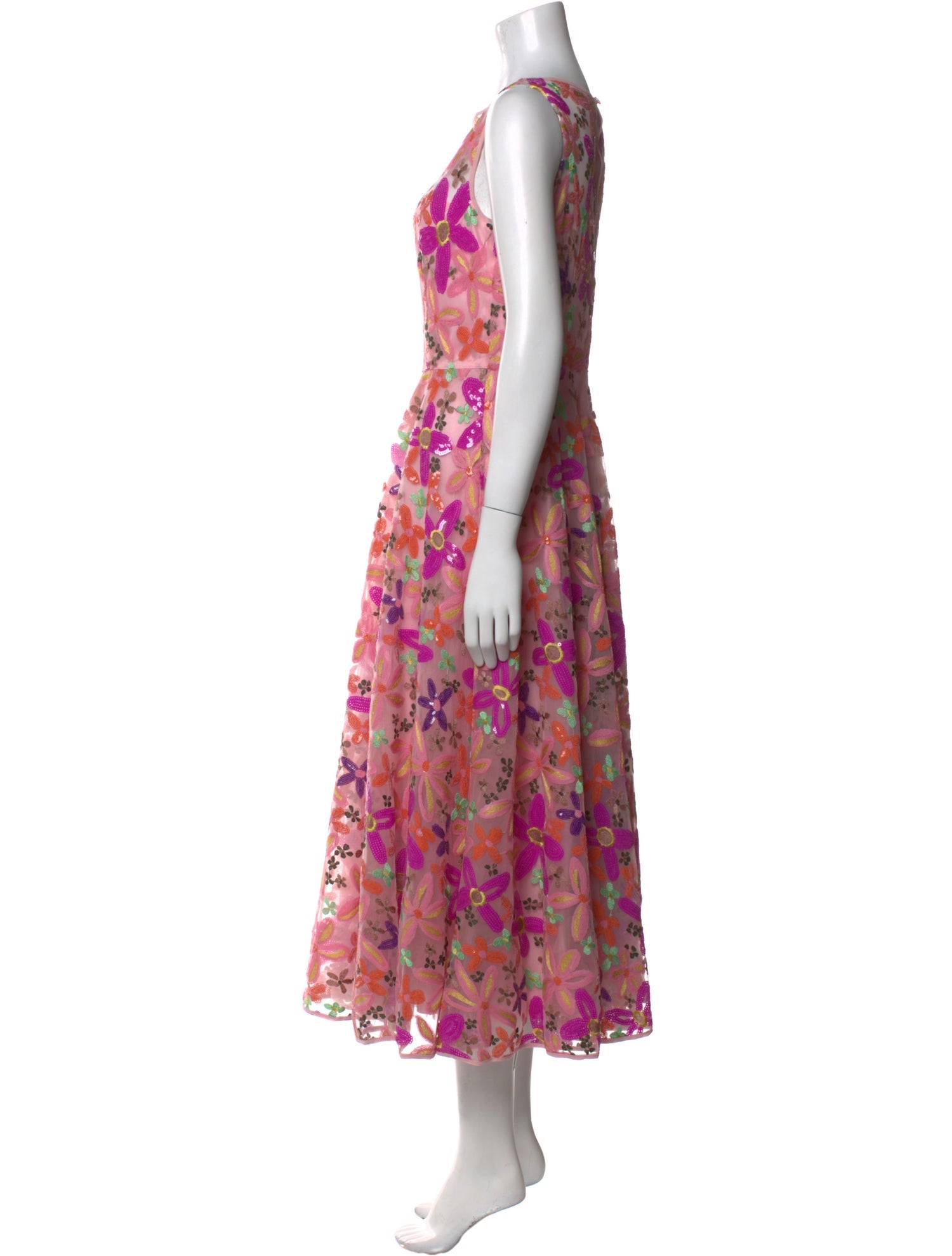 Maison Common Floral Print Long Dress