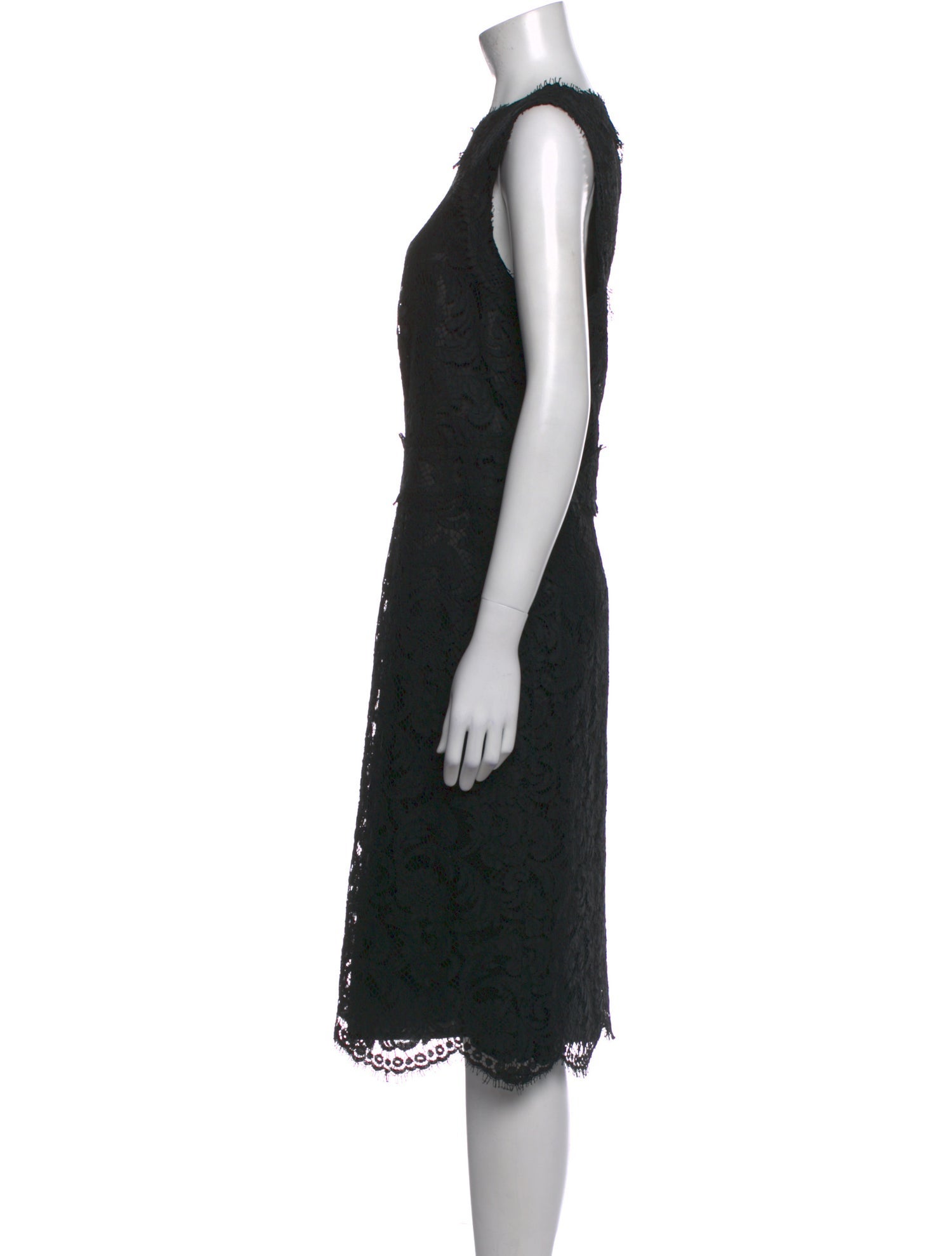 Maison Common Bateau Neckline Midi Length Dress