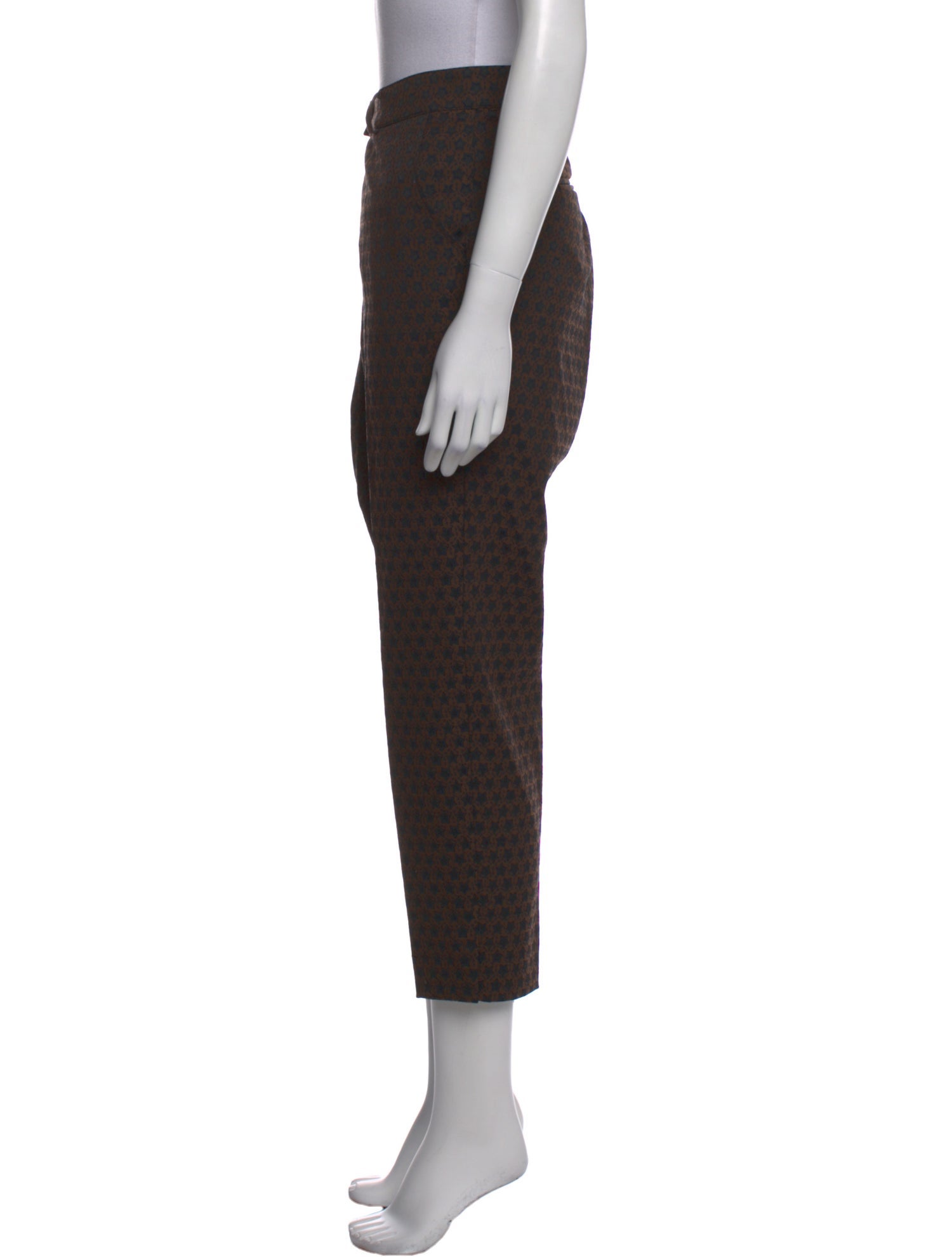 Maison Common Animal Print Straight Leg Pants