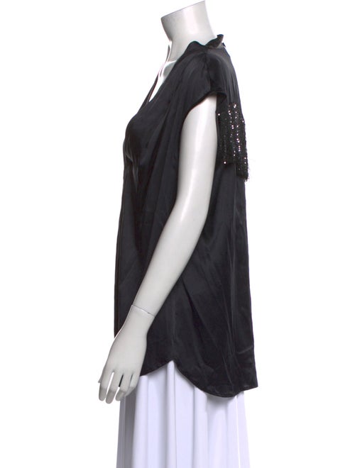 Maison Common Silk V-Neck Blouse