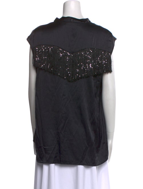 Maison Common Silk V-Neck Blouse