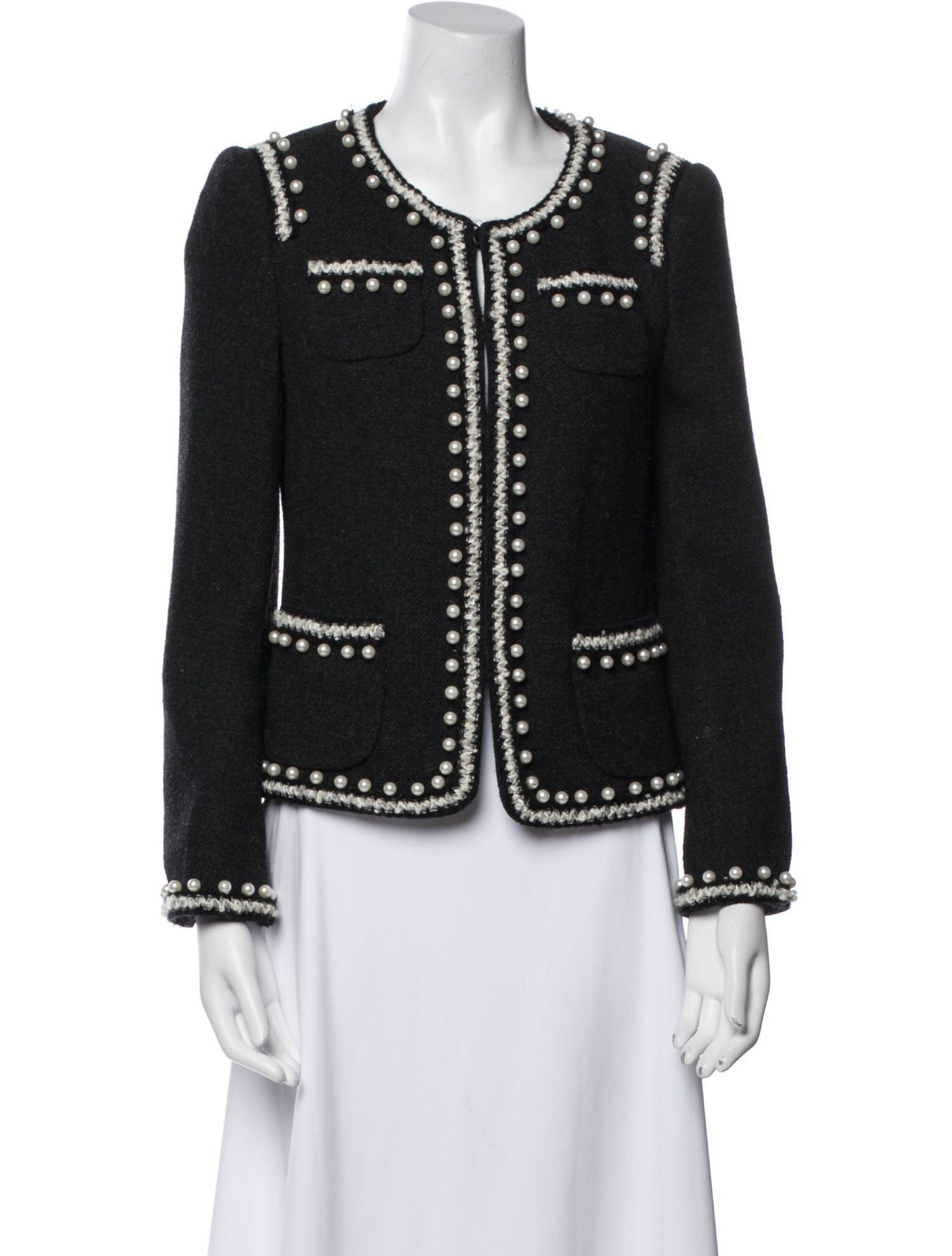 Maison Common Striped Evening Jacket