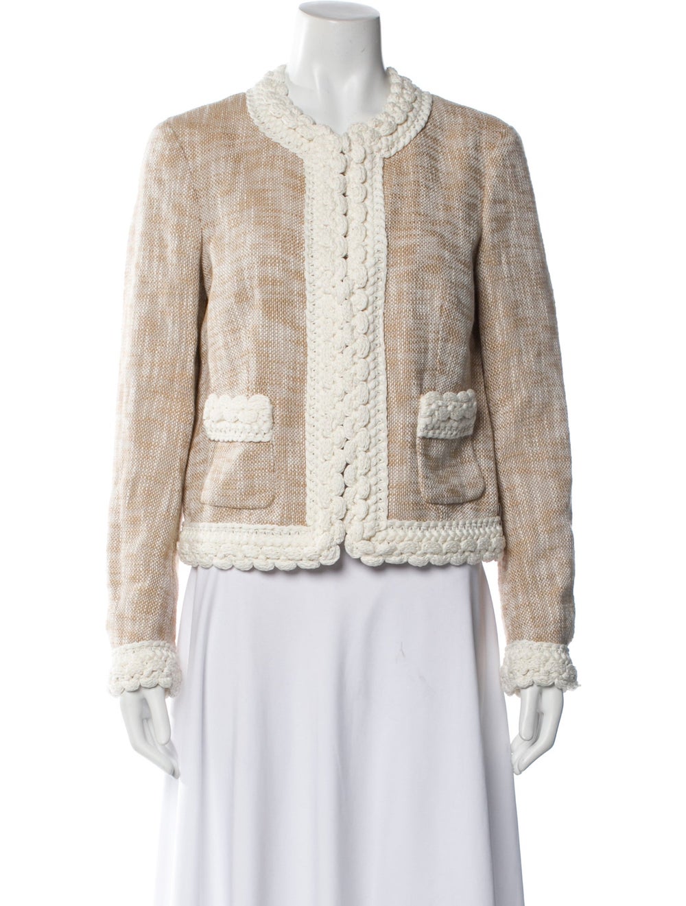 Maison Common Tweed Pattern Evening Jacket - image 1
