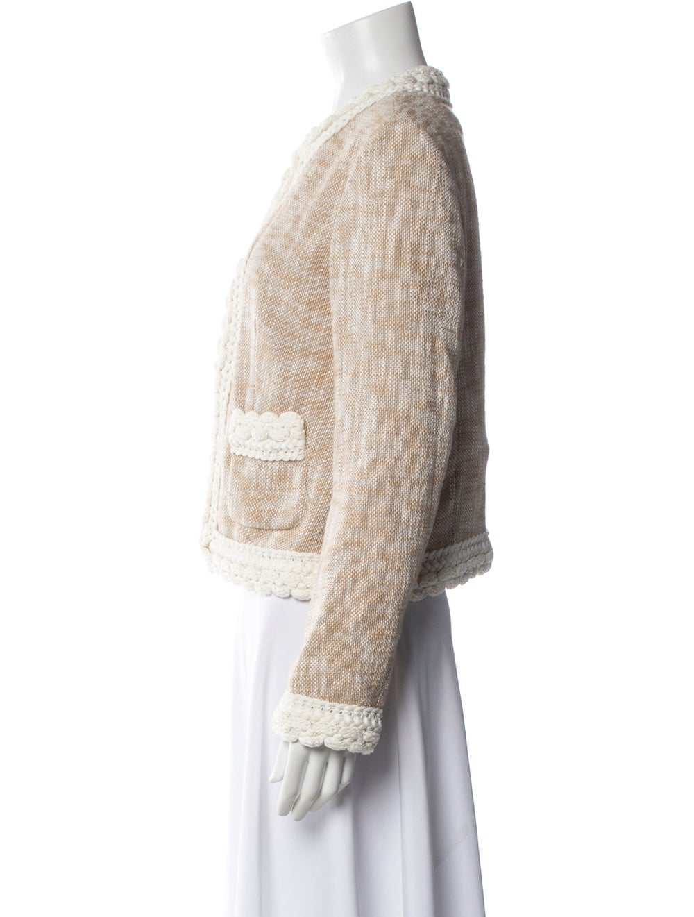 Maison Common Tweed Pattern Evening Jacket - image 2