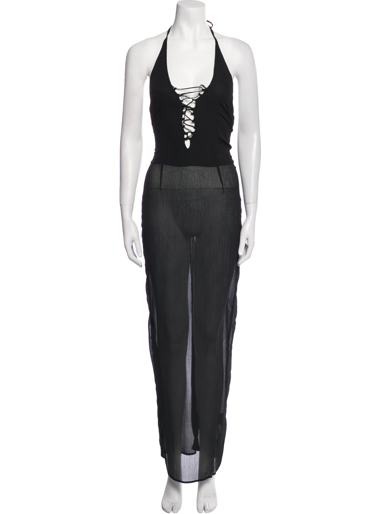 Miscreants Silk Long Dress