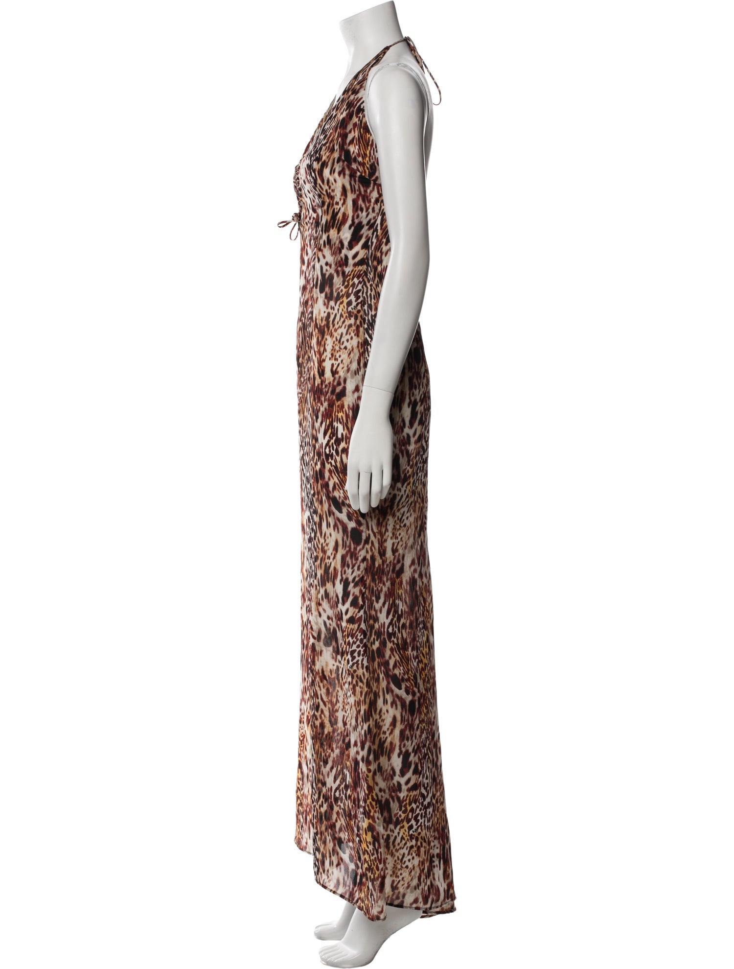 Miscreants Animal Print Long Dress