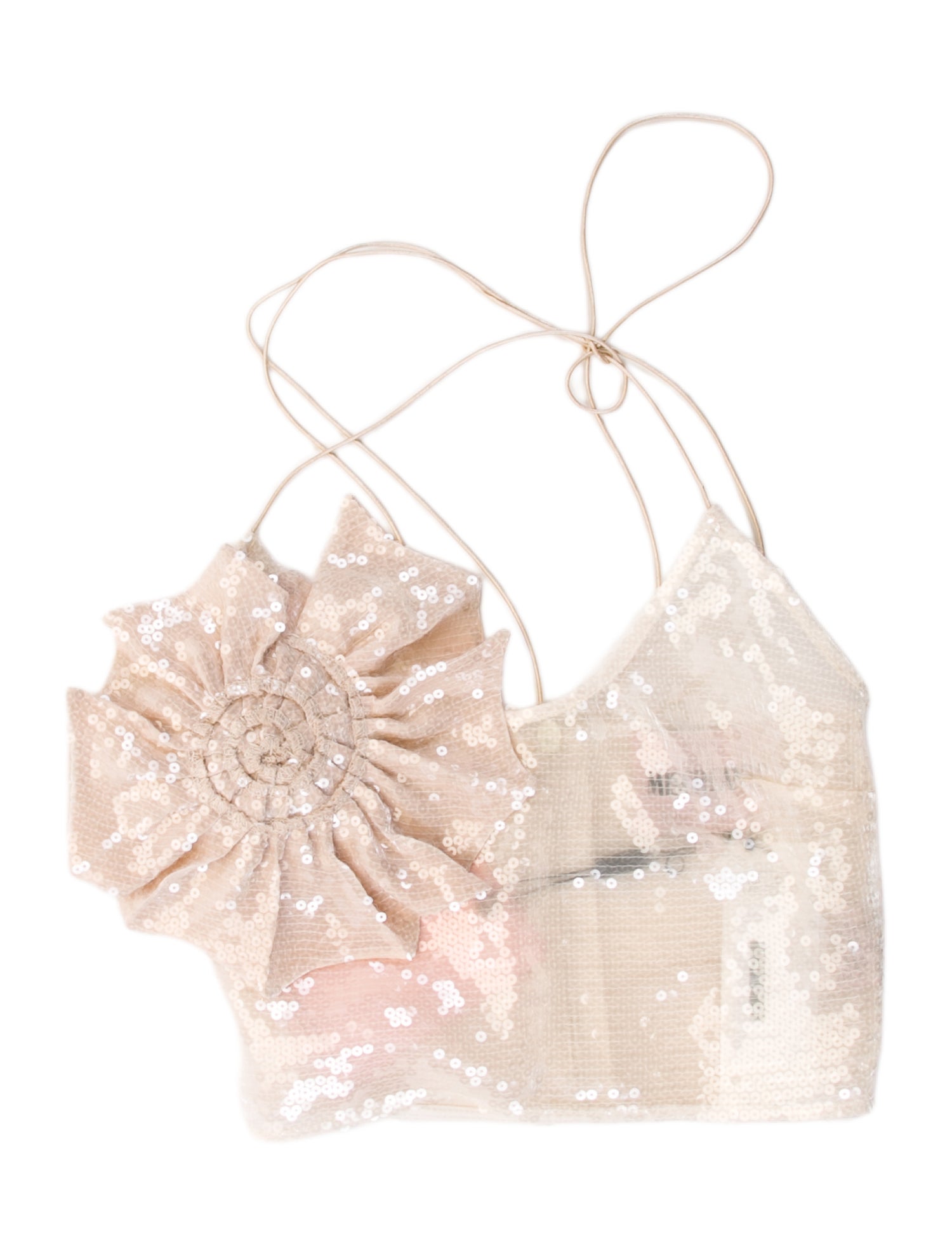 Miscreants Silk Strapless Crop Top w/ Tags