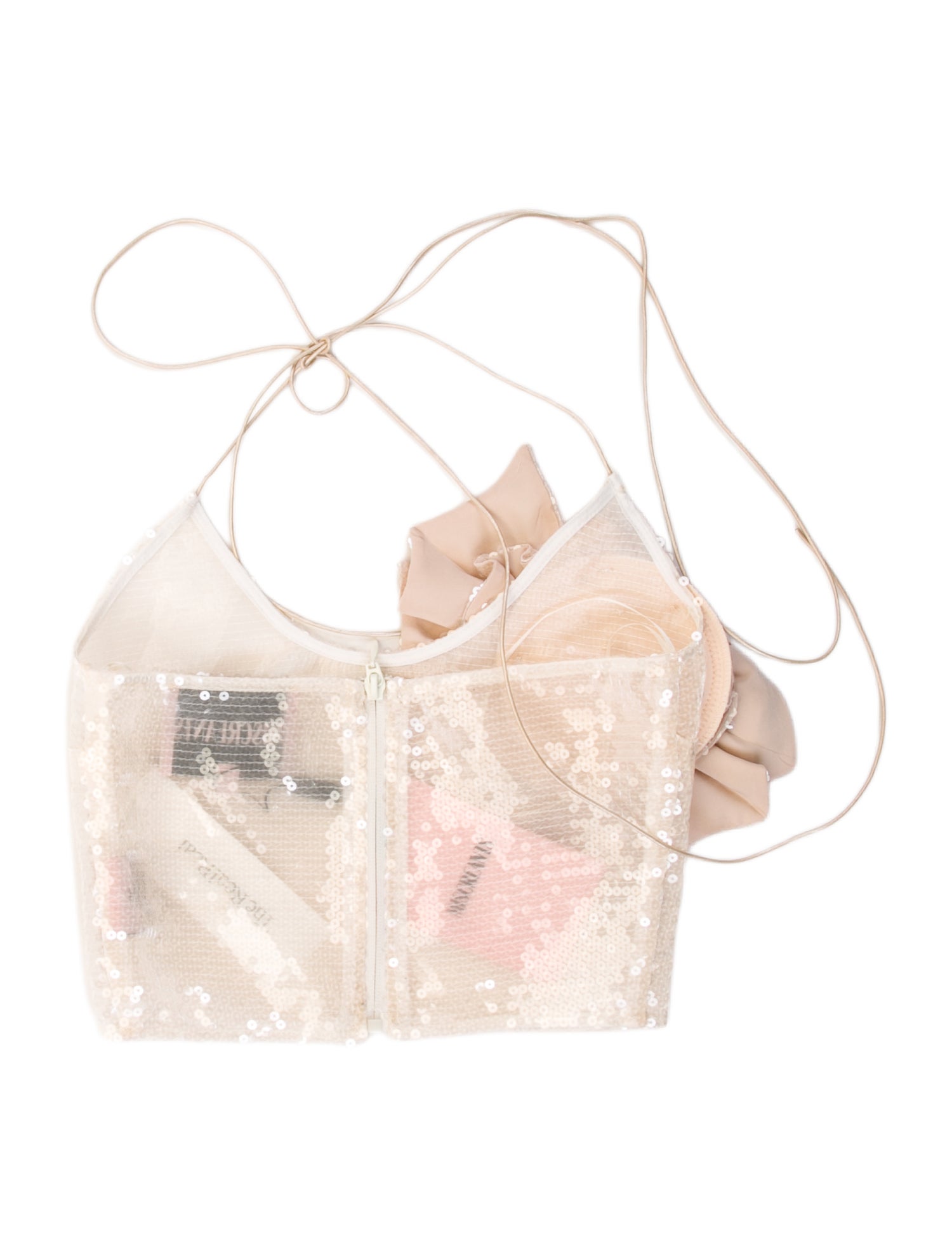 Miscreants Silk Strapless Crop Top w/ Tags