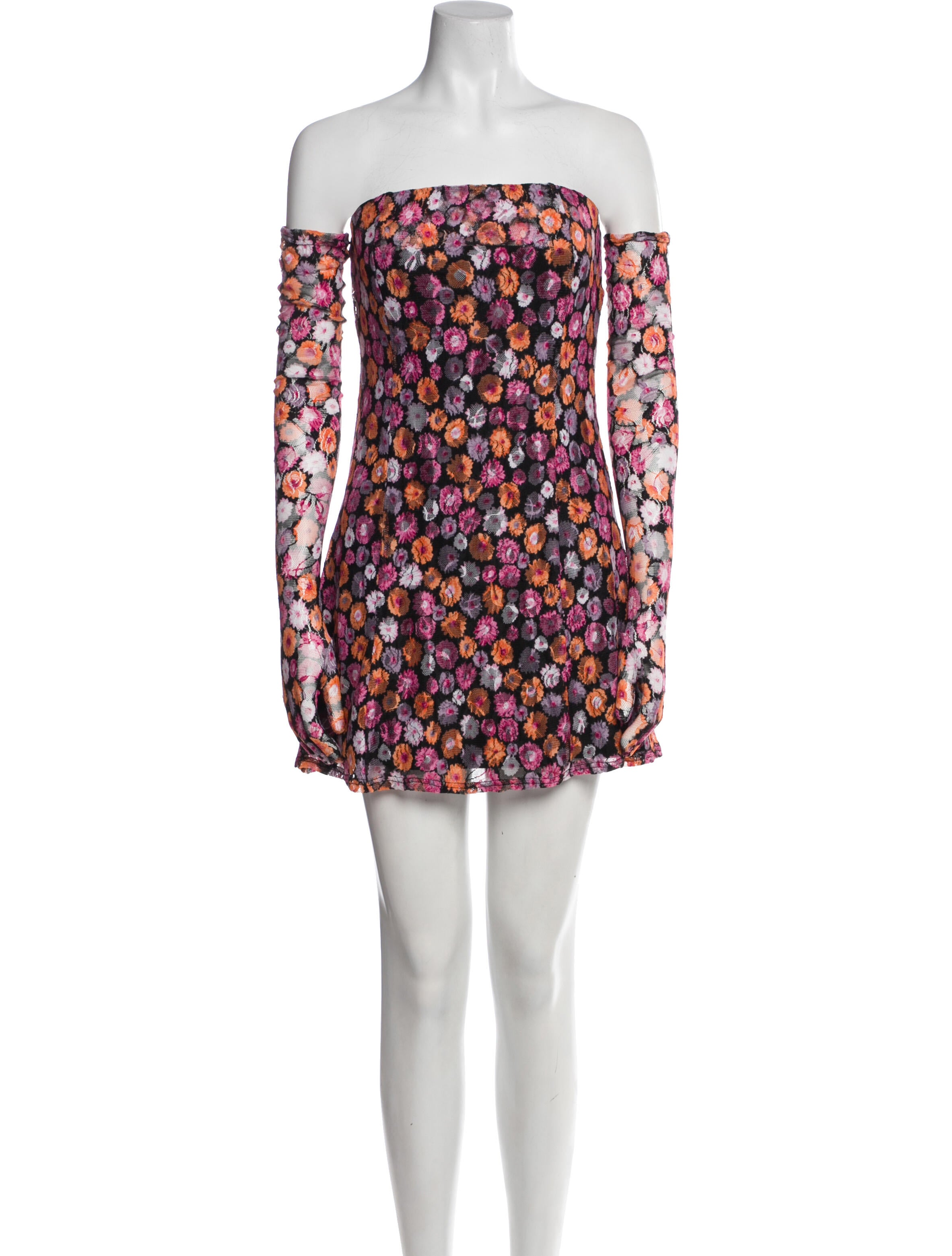 Miscreants Floral Print Mini Dress