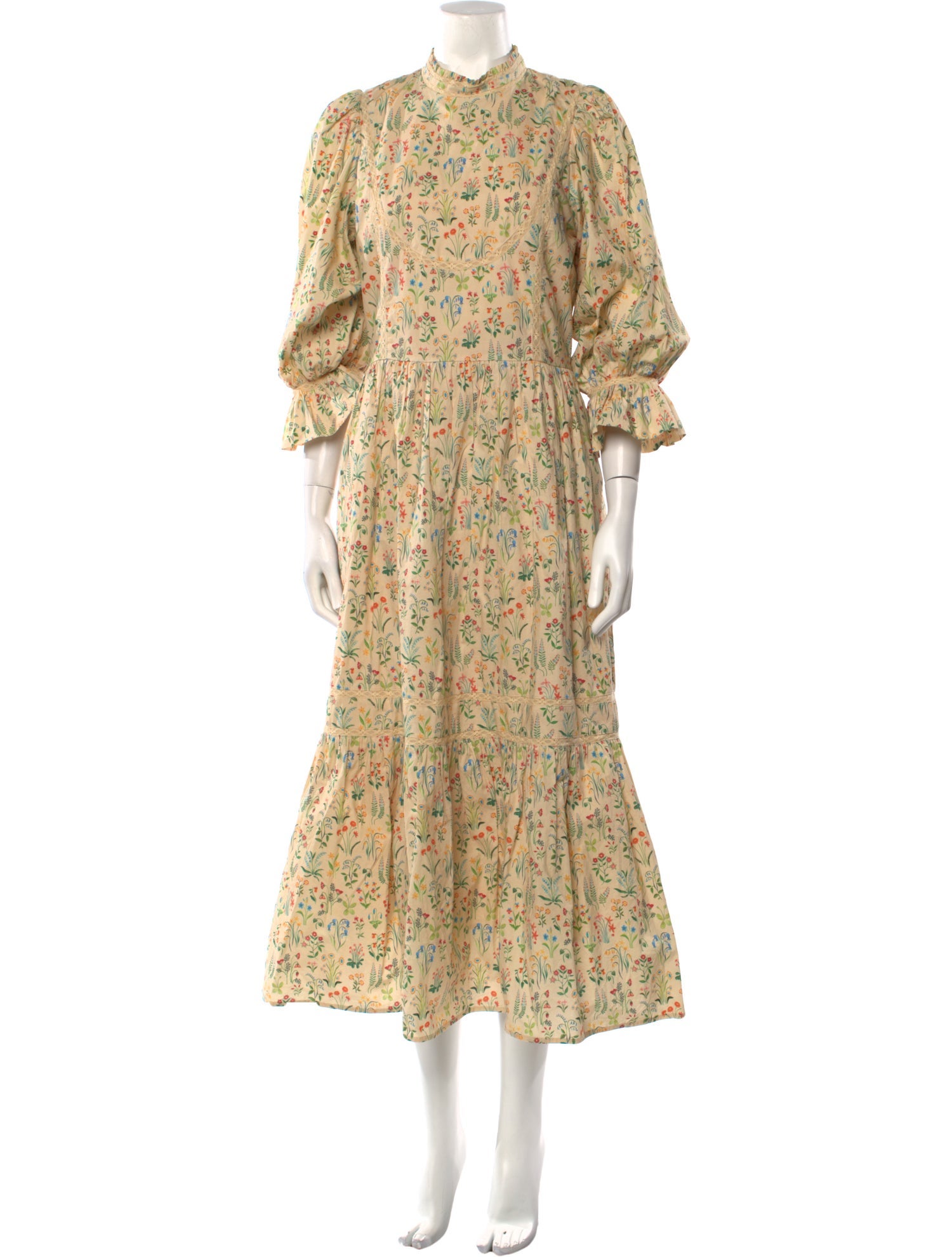 Meadows Floral Print Long Dress