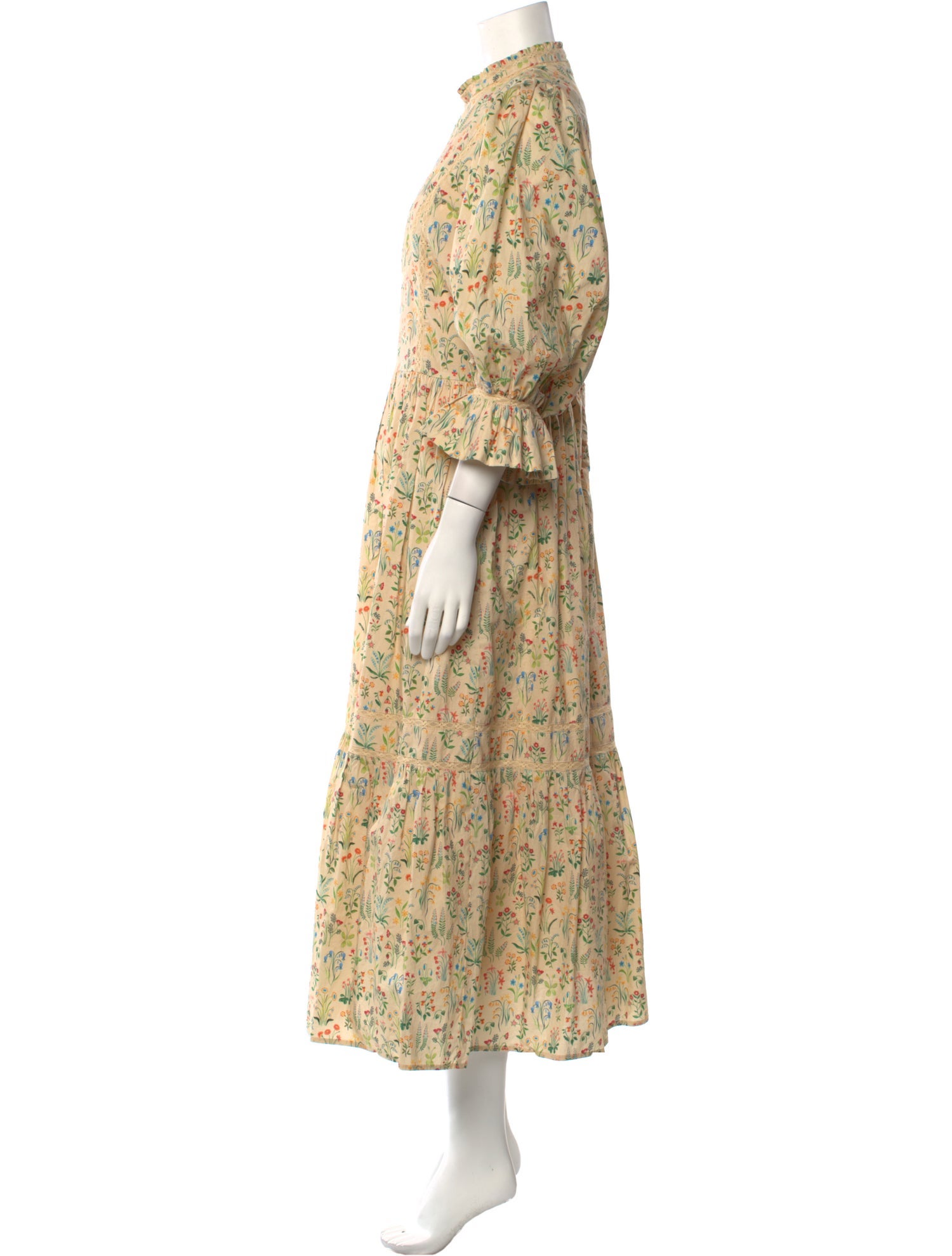 Meadows Floral Print Long Dress