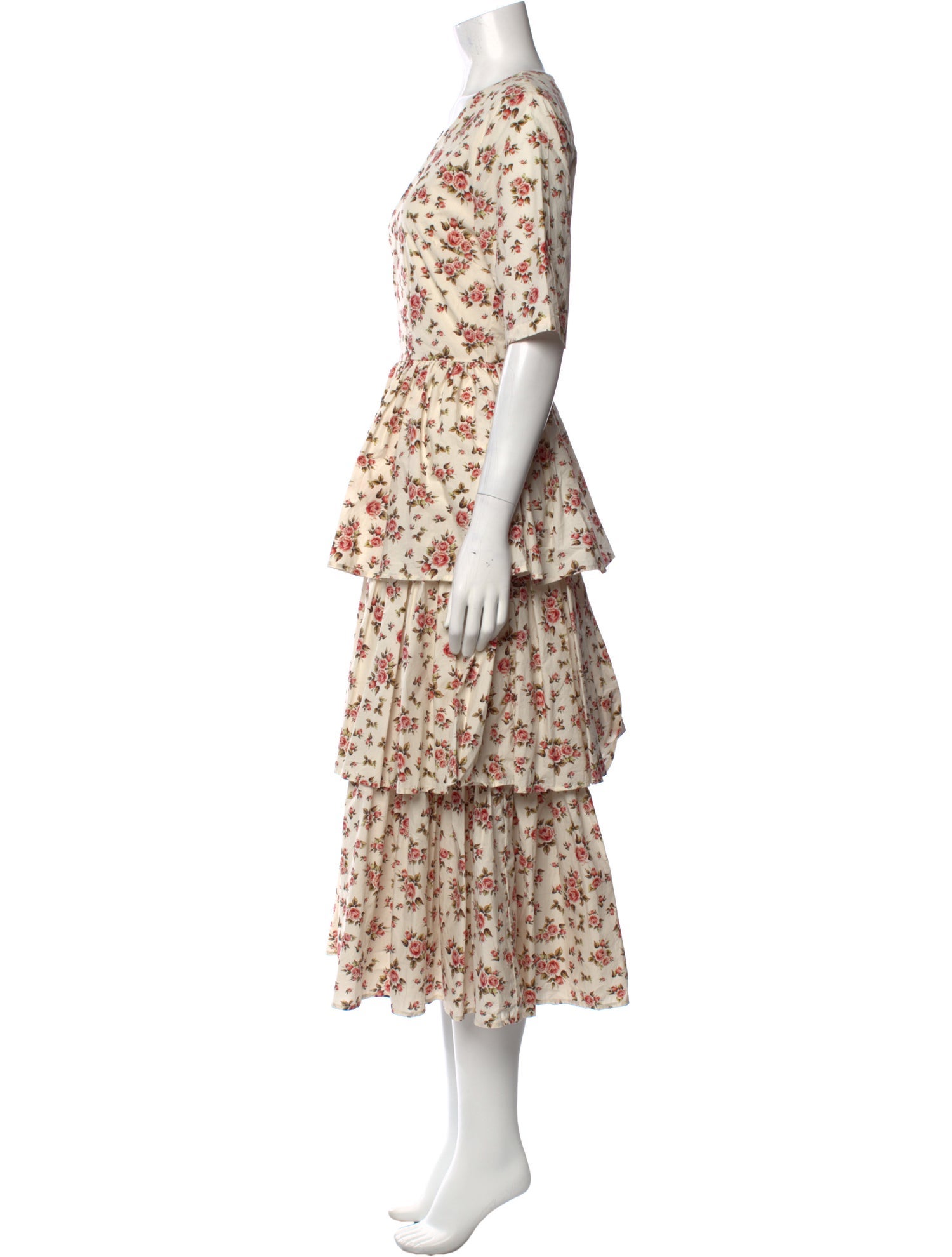 Meadows Floral Print Long Dress