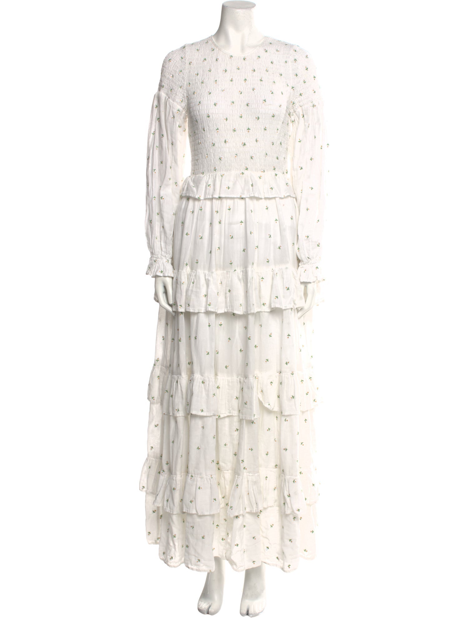 Meadows Floral Print Long Dress