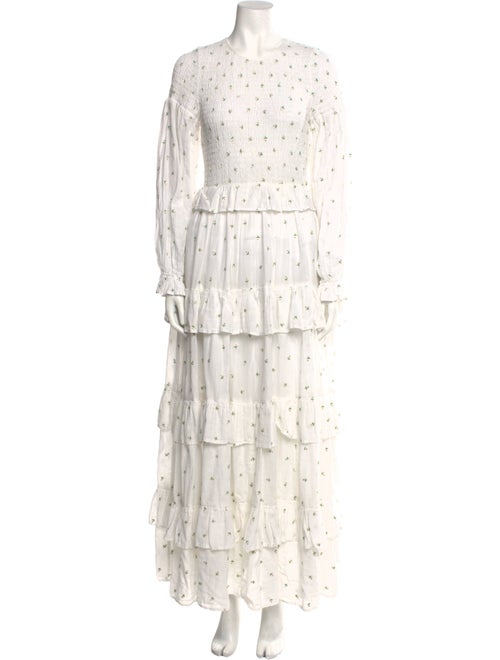 Meadows Floral Print Long Dress