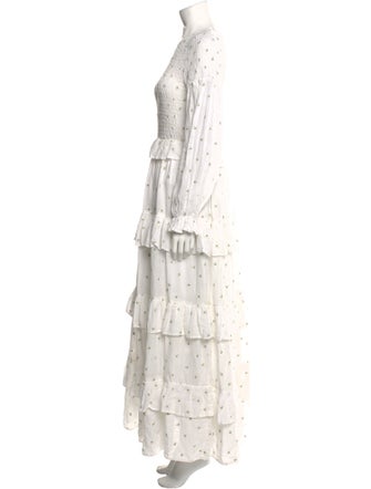 Meadows Floral Print Long Dress