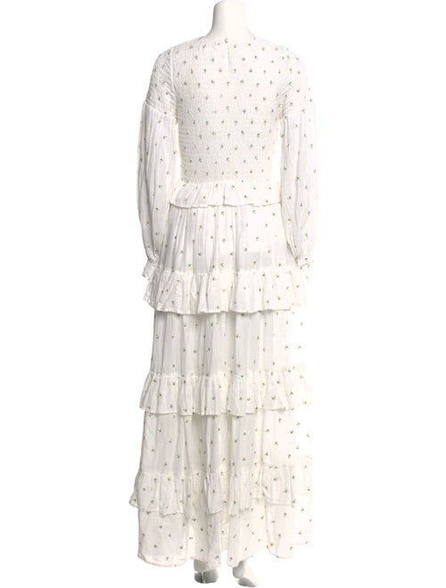 Meadows Floral Print Long Dress