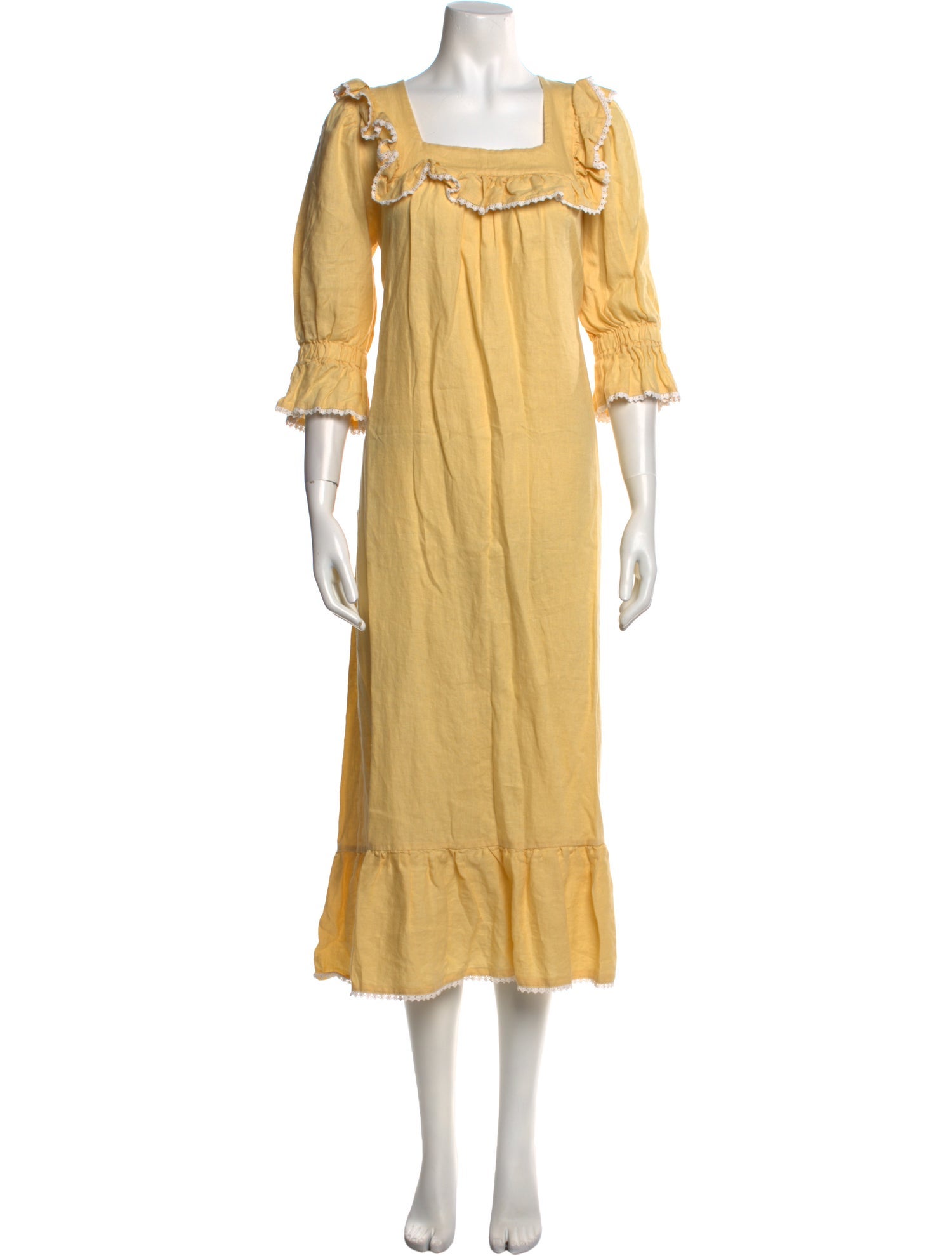 Meadows Linen Midi Length Dress w/ Tags