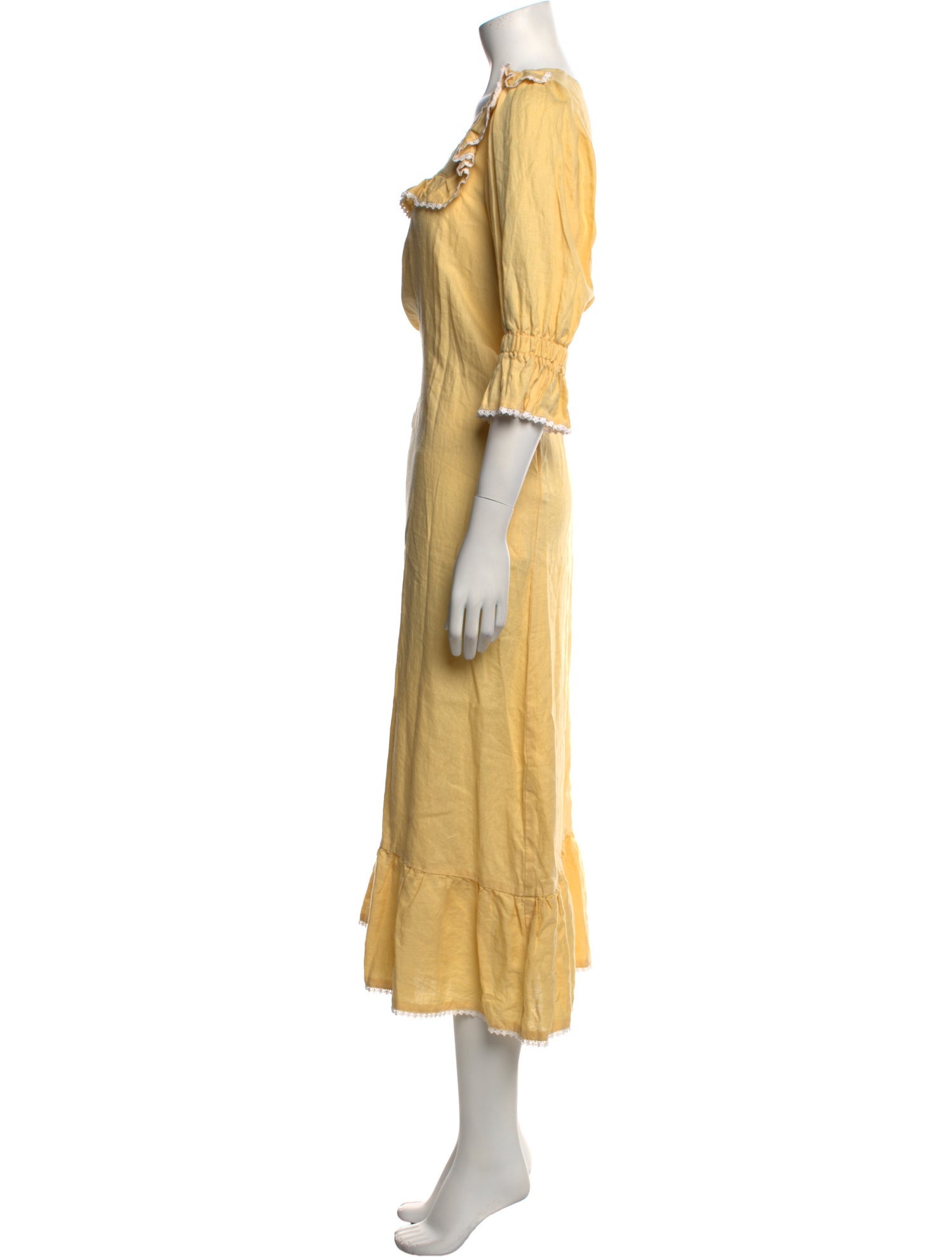 Meadows Linen Midi Length Dress w/ Tags