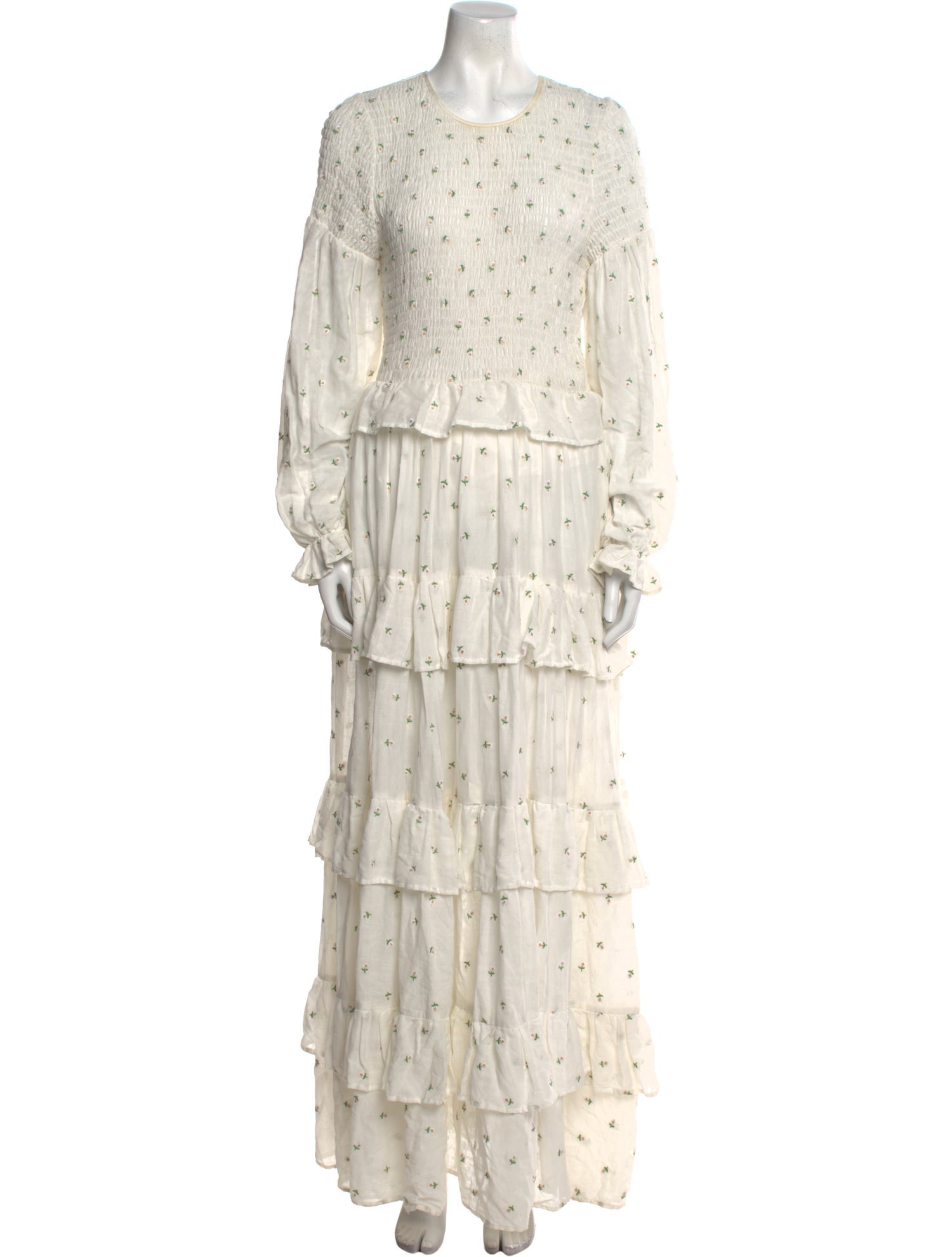 Meadows Floral Print Long Dress