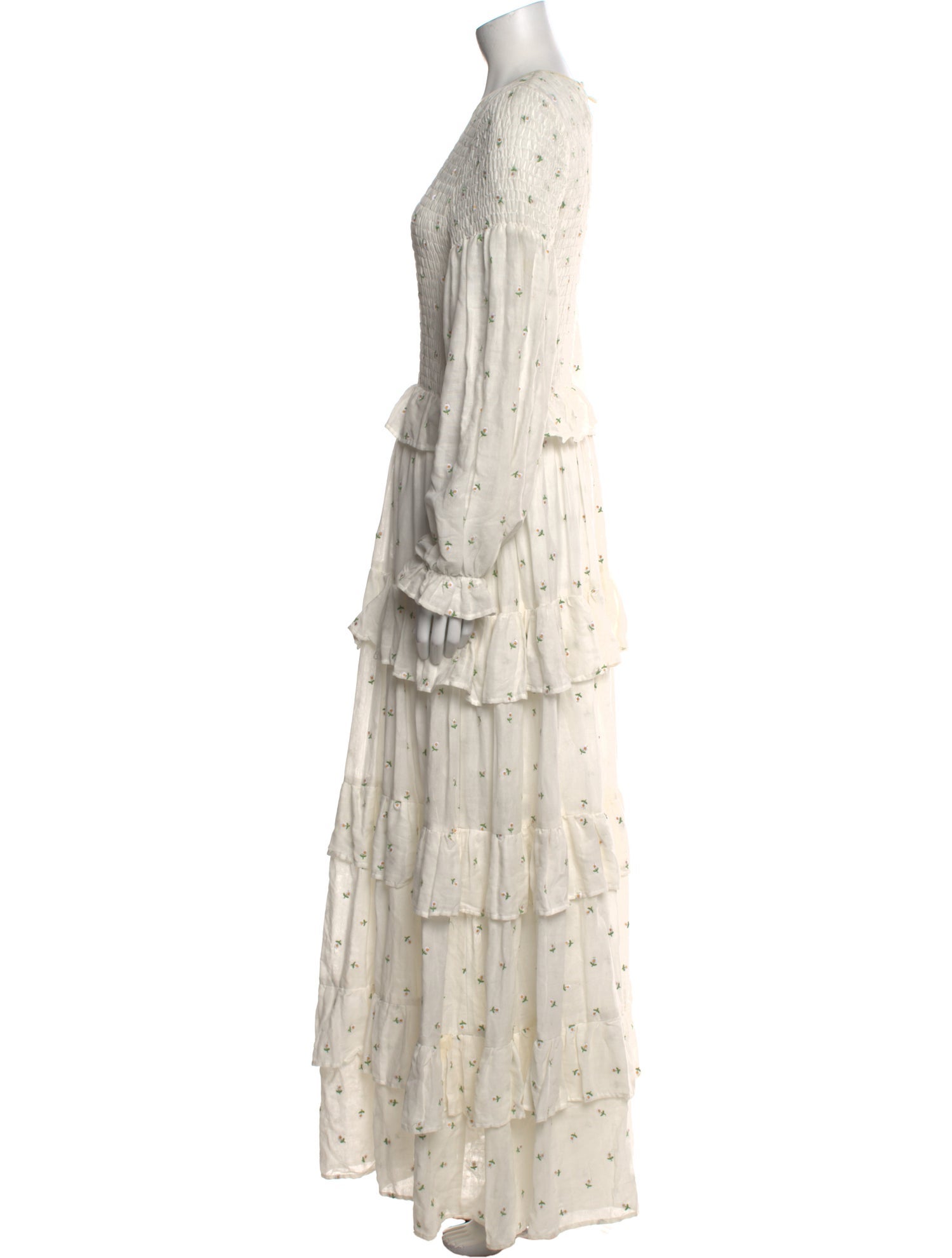 Meadows Floral Print Long Dress