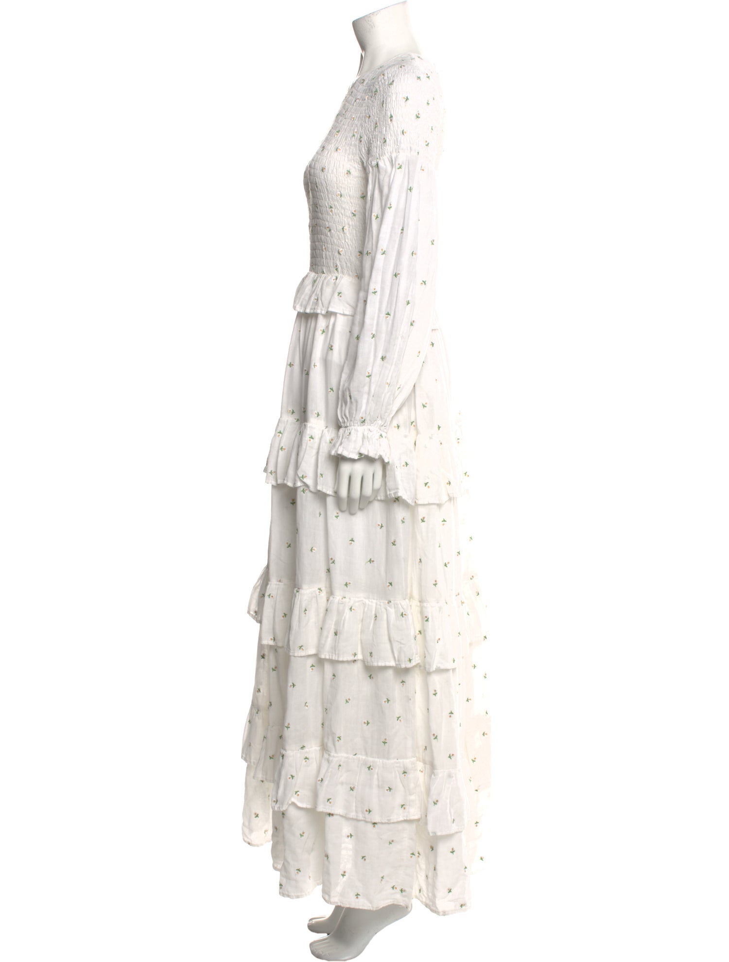 Meadows Floral Print Long Dress