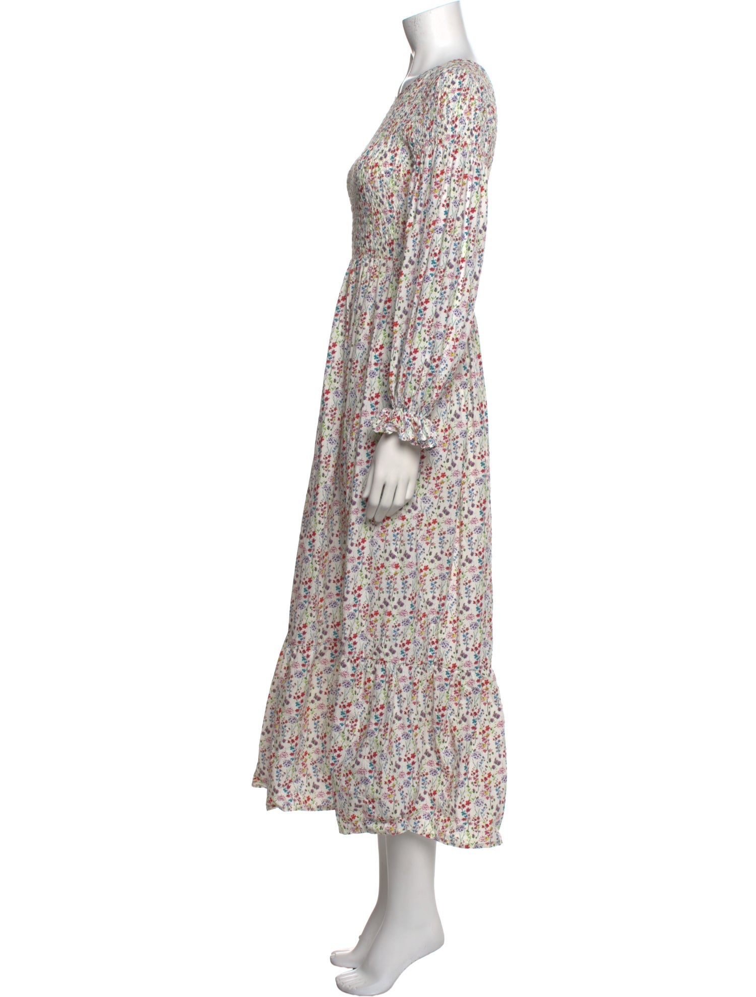 Meadows Floral Print Long Dress