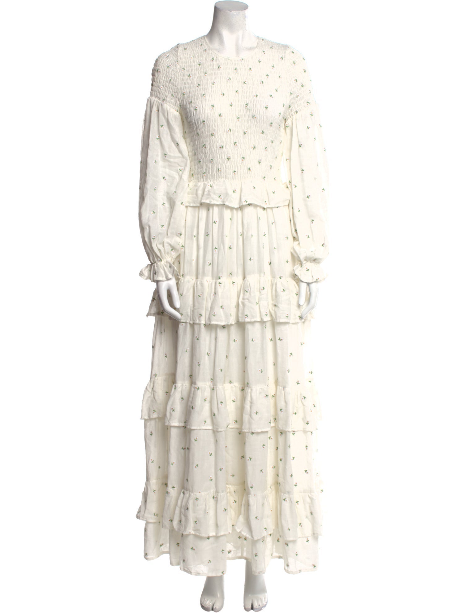 Meadows Floral Print Long Dress