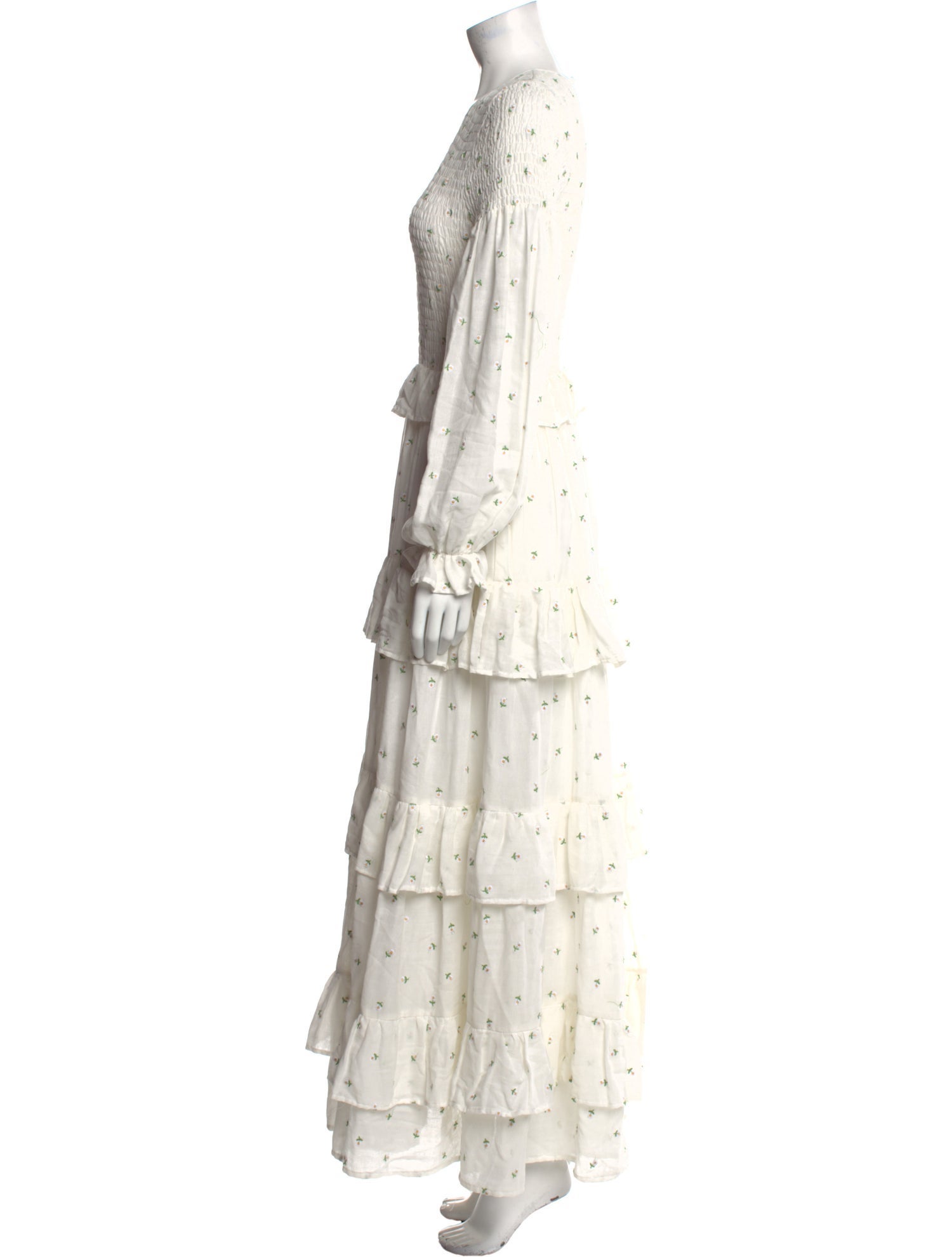 Meadows Floral Print Long Dress